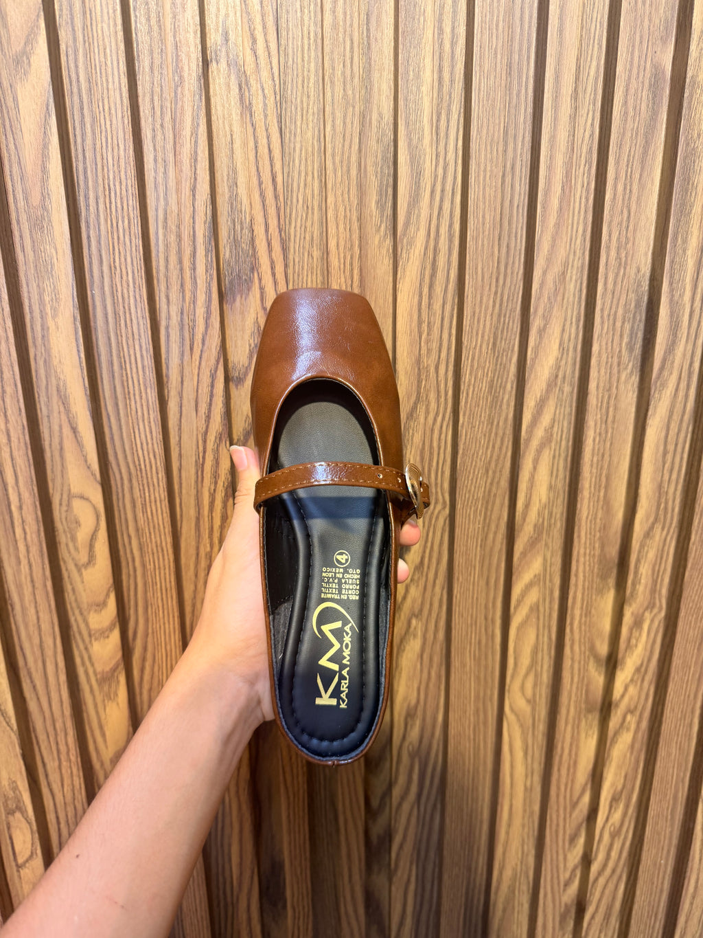 Muse brown padua flat