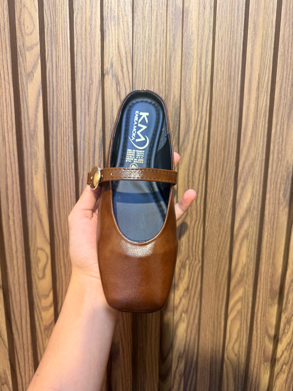 Muse brown padua flat