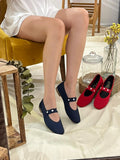 Navy Roma ballerina