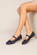 Flats Mary Jean Mesh Bordadas